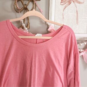 Boutique Plain Pink Top, Size 3X